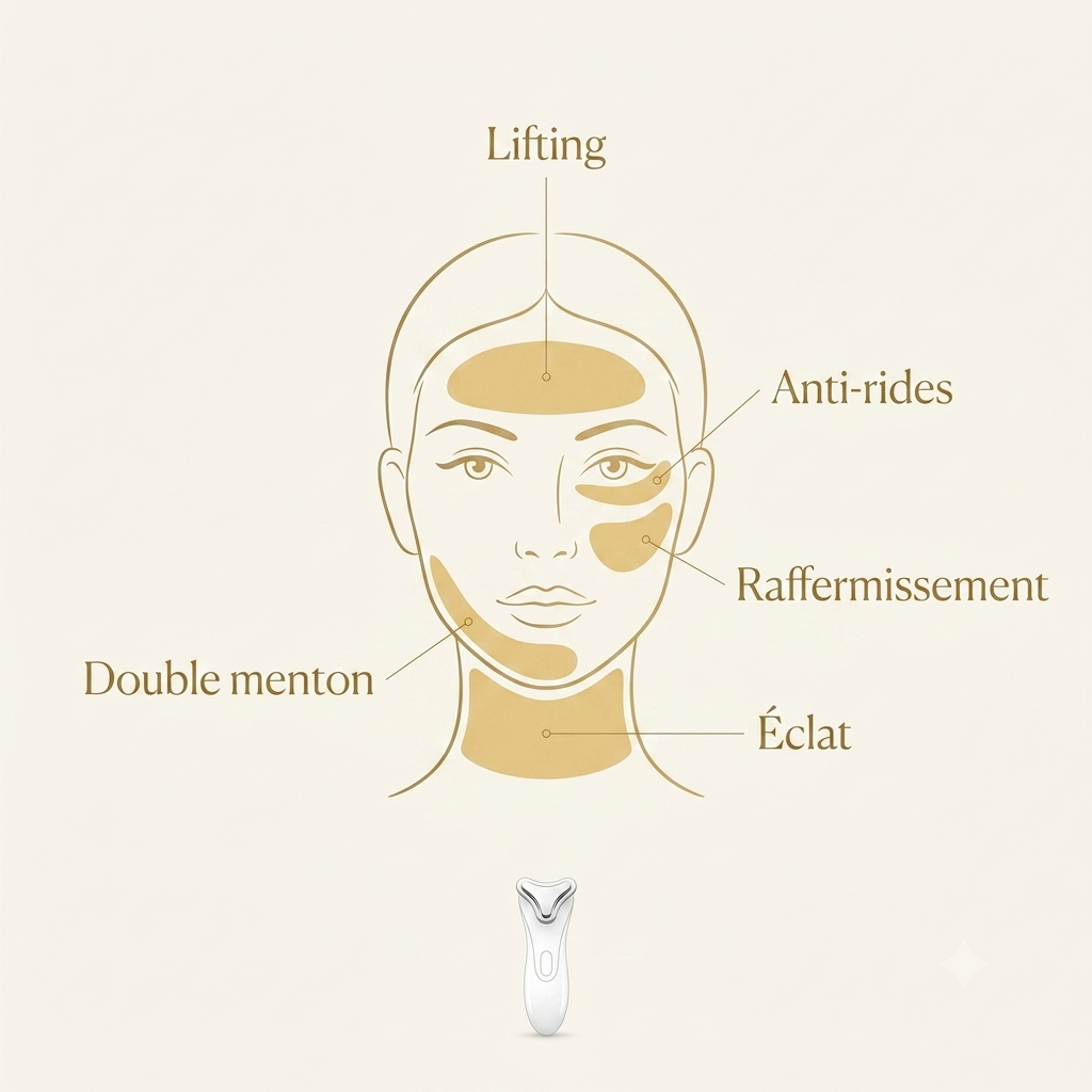 Luméa Lift — Le Masseur EMS Visage & Cou